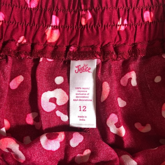 Justice Leopard Print Cotton Pajama Shorts - Picture 4 of 4